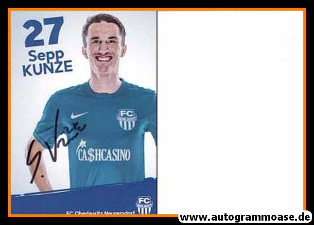 Autogramm Fussball | FC Oberlausitz Neugersdorf | 2016 | Sepp KUNZE