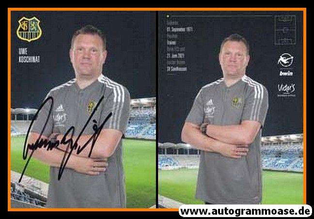 Autogramm Fussball | 1. FC Saarbrücken | 2021 | Uwe KOSCHINAT