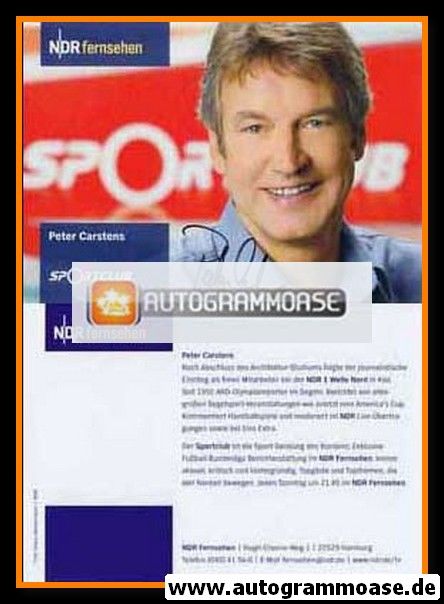 Autogramm TV | NDR | Peter CARSTENS | 2000er "Sportclub"