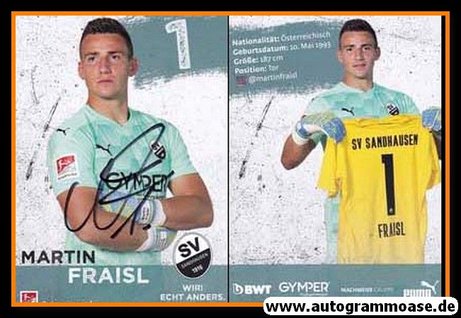 Autogramm Fussball | SV Sandhausen | 2020 | Martin FRAISL