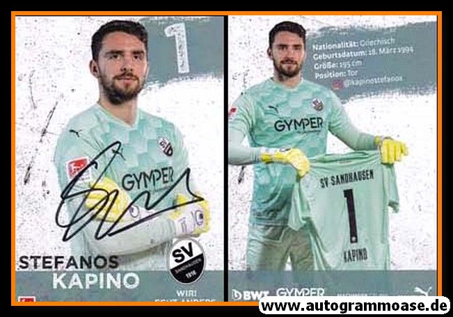 Autogramm Fussball | SV Sandhausen | 2020 | Stefanos KAPINO