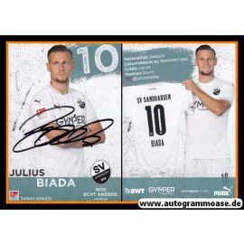 Autogramm Fussball | SV Sandhausen | 2020 | Julius BIADA