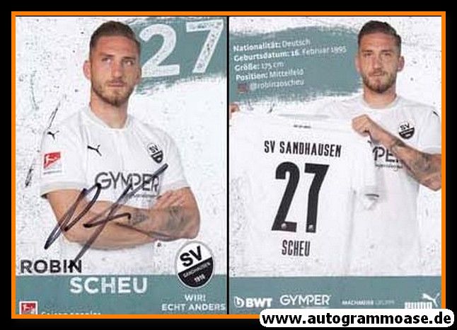 Autogramm Fussball | SV Sandhausen | 2020 | Robin SCHEU