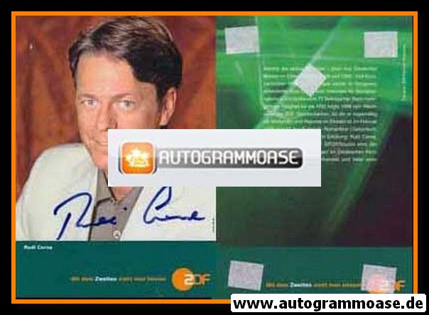 Autogramm TV | ZDF | Rudi CERNE | 2000er "Das Aktuelle Sportstudio" (Portrait Color) Sauerbrei