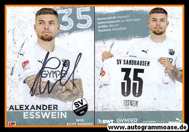 Autogramm Fussball | SV Sandhausen | 2020 | Alexander ESSWEIN
