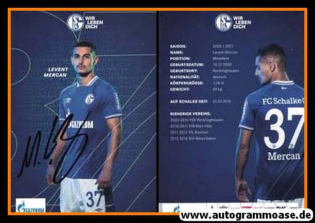 Autogramm Fussball | FC Schalke 04 | 2020 | Levent MERCAN