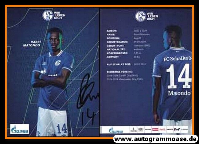 Autogramm Fussball | FC Schalke 04 | 2020 | Kilian LUDEWIG