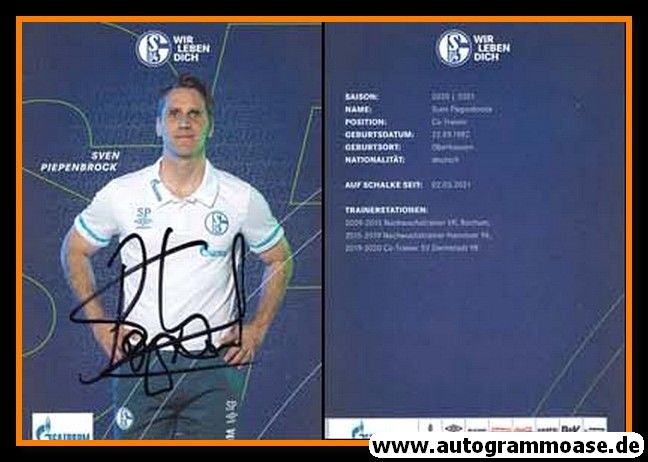 Autogramm Fussball | FC Schalke 04 | 2020 | Sven PIEPENBROCK