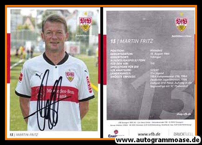 Autogramm Fussball | VfB Stuttgart | 2017 TM | Martin FRITZ