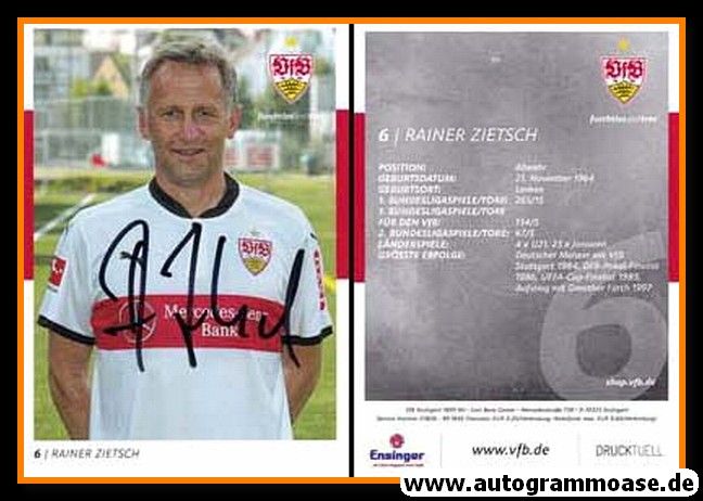 Autogramm Fussball | VfB Stuttgart | 2017 TM | Rainer ZIETSCH
