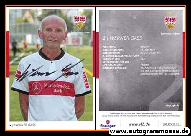 Autogramm Fussball | VfB Stuttgart | 2010er TM | Werner GASS