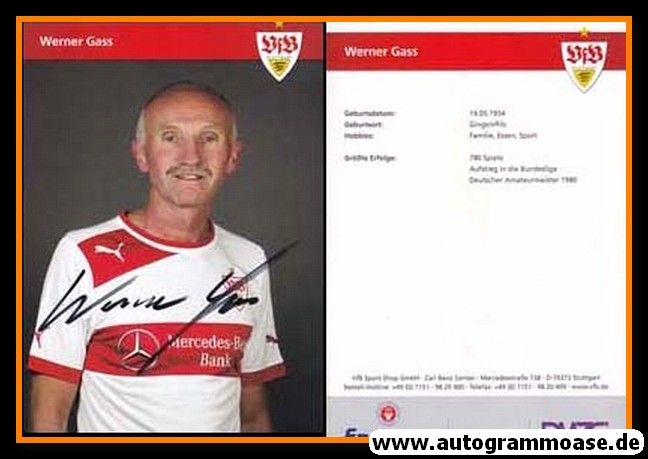Autogramm Fussball | VfB Stuttgart | 2012 TM | Werner GASS