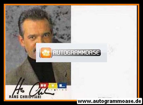 Autogramm TV | RTL | Hans CHRISTIANI | 1990er (Portrait Color) 1