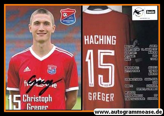 Autogramm Fussball | SpVgg Unterhaching | 2019 | Christoph GREGER