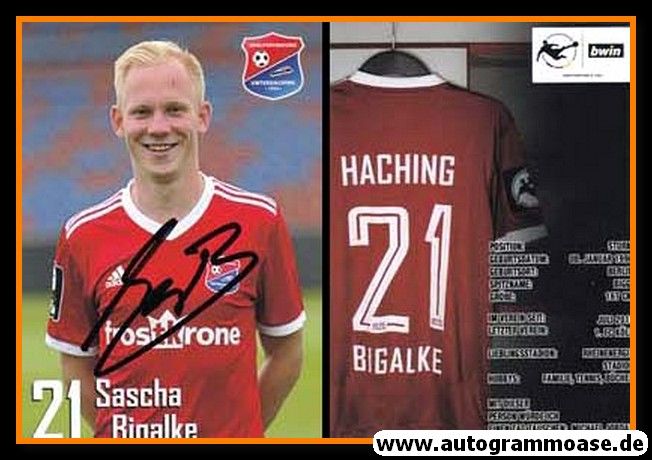 Autogramm Fussball | SpVgg Unterhaching | 2019 | Sascha BIGALKE