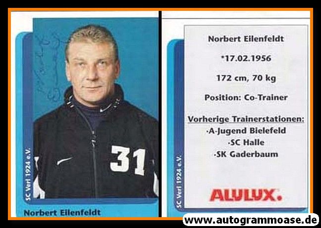 Autogramm Fussball | SC Verl | 1996 | Norbert EILENFELDT