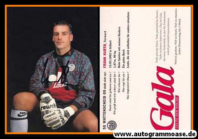 Autogramm Fussball | SG Wattenscheid 09 | 1994 | Frank KURTH