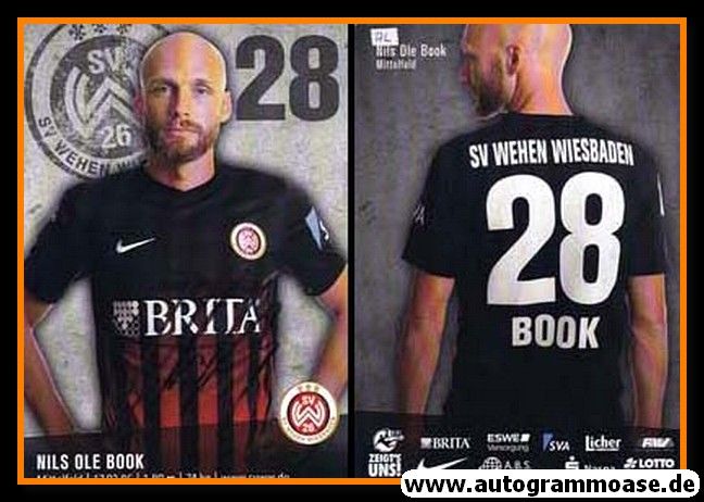 Autogramm Fussball | SV Wehen Wiesbaden | 2016 | Nils Ole BOOK