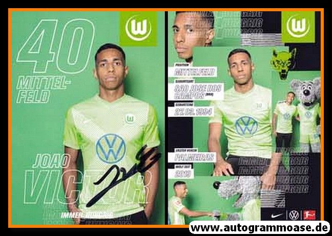 Autogramm Fussball | VfL Wolfsburg | 2020 | Joao VICTOR