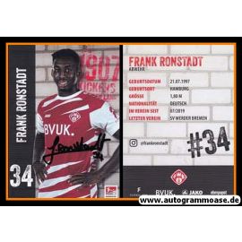 Autogramm Fussball | Würzburger Kickers | 2020 | Frank RONSTADT