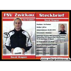 Autogramm Fussball | FSV Zwickau | 2010 | David WAGNER