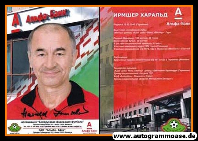 Autogramm Fussball | Belarus | 2000er | Harald IRMSCHER