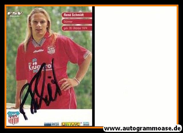 Autogramm Fussball | FSV Zwickau | 1997 | Rene SCHMIDT