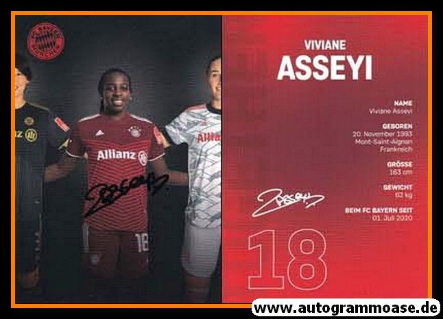 Autogramm Fussball (D) | FC Bayern München | 2021 | Viviane ASSEYI