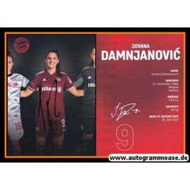 Autogramm Fussball (D) | FC Bayern München | 2021 | Jovana DAMNJANOVIC