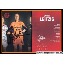 Autogramm Fussball (D) | FC Bayern München | 2021 | Janina LEITZIG