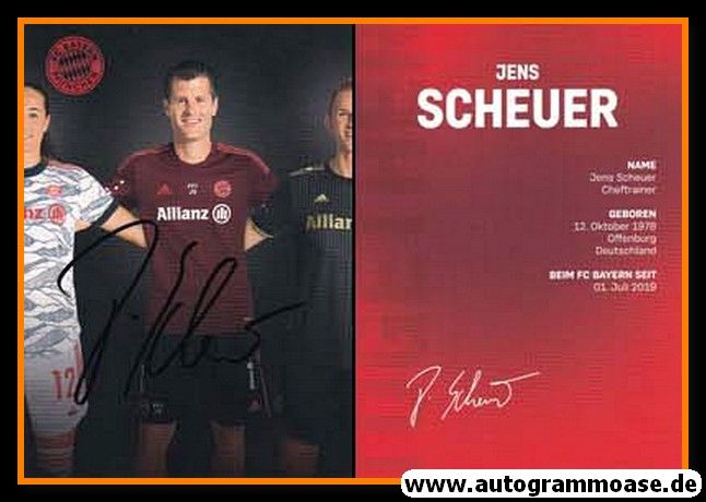 Autogramm Fussball (D) | FC Bayern München | 2021 | Jens SCHEUER