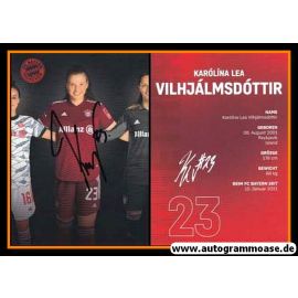 Autogramm Fussball (D) | FC Bayern München | 2021 | Karolina Lea VILHJALMSDOTTIR