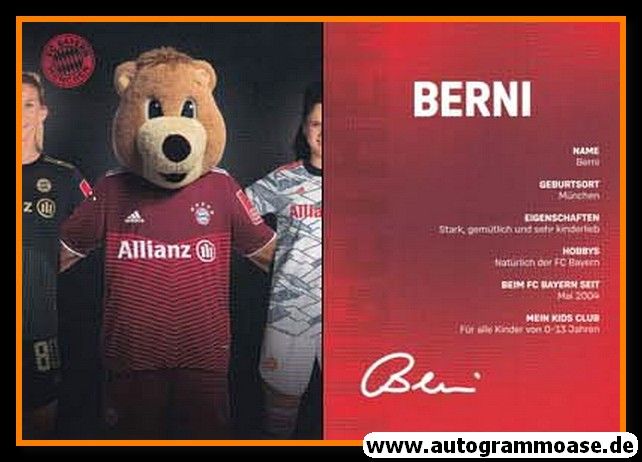AK Fussball (D) | FC Bayern München | 2021 | BERNI (Maskottchen)