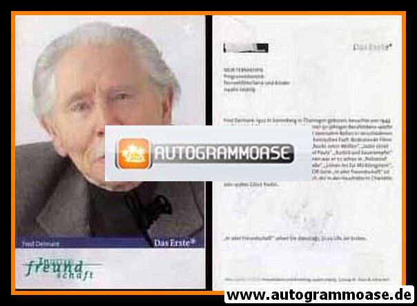 Autogramm TV | ARD | Fred DELMARE | 2004 "In Aller Freundschaft" (Portrait Color) Jehnichen