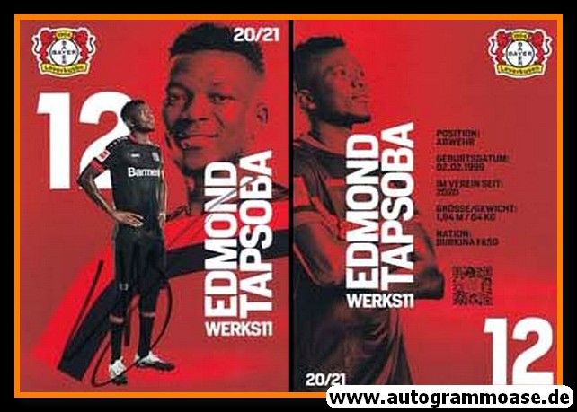 Autogramm Fussball | Bayer Leverkusen | 2020 | Edmond TAPSOBA