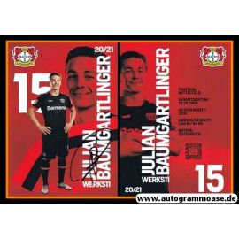 Autogramm Fussball | Bayer Leverkusen | 2020 | Julian BAUMGARTLINGER