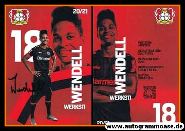 Autogramm Fussball | Bayer Leverkusen | 2020 | WENDELL