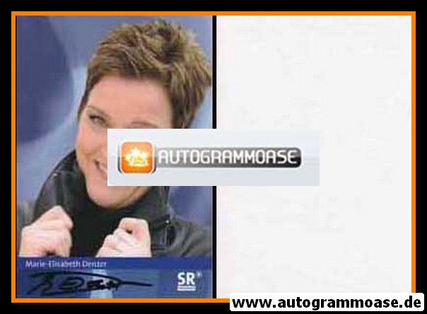 Autogramm TV | SR | Marie-Elisabeth DENZER | 2000er (Portrait Color)