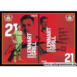 Autogramm Fussball | Bayer Leverkusen | 2020 | Lennart GRILL