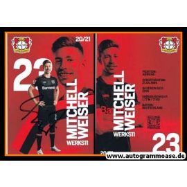 Autogramm Fussball | Bayer Leverkusen | 2020 | Mitchell WEISER