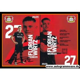 Autogramm Fussball | Bayer Leverkusen | 2020 | Florian WIRTZ