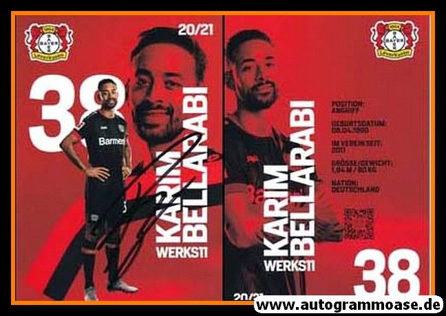 Autogramm Fussball | Bayer Leverkusen | 2020 | Karim BELLARABI