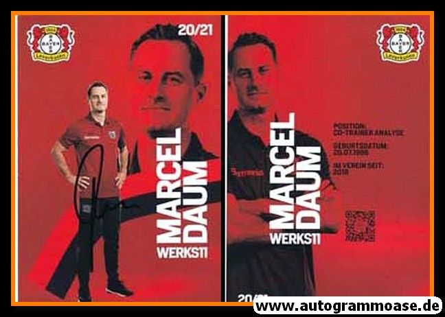 Autogramm Fussball | Bayer Leverkusen | 2020 | Marcel DAUM
