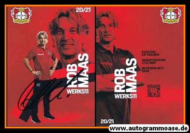 Autogramm Fussball | Bayer Leverkusen | 2020 | Rob MAAS
