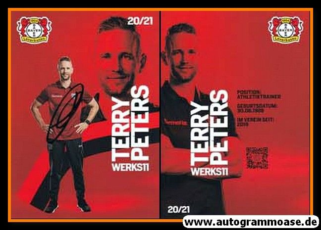 Autogramm Fussball | Bayer Leverkusen | 2020 | Terry PETERS