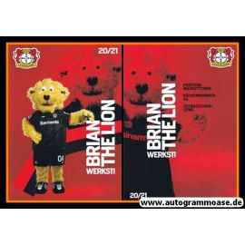 Autogramm Fussball | Bayer Leverkusen | 2020 | BRIAN THE LION (Maskottchen)
