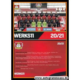Mannschaftskarte Fussball | Bayer Leverkusen | 2020 