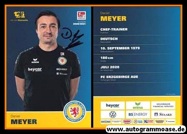 Autogramm Fussball | Eintracht Braunschweig | 2020 | Daniel MEYER