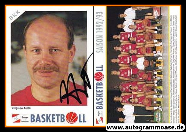 Autogramm Basketball | Bayer Giants Leverkusen | 1992 | Zbigniew ANTON