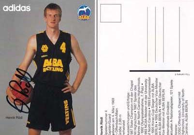 Autogramm Basketball | Alba Berlin | 1996 | Henrik RÖDL